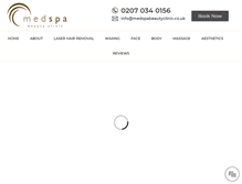 Tablet Screenshot of medspa.co.uk